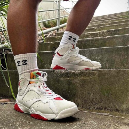 On-foot of the Air Jordan 7