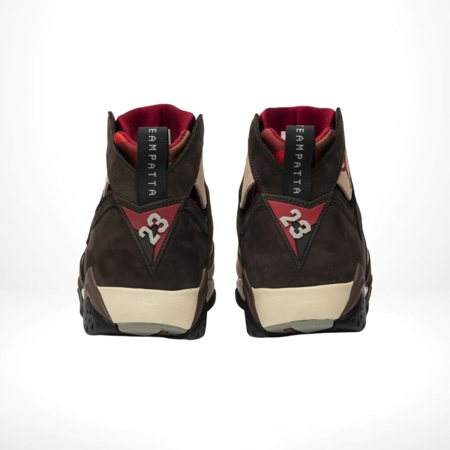 Rear view of the Air Jordan 7