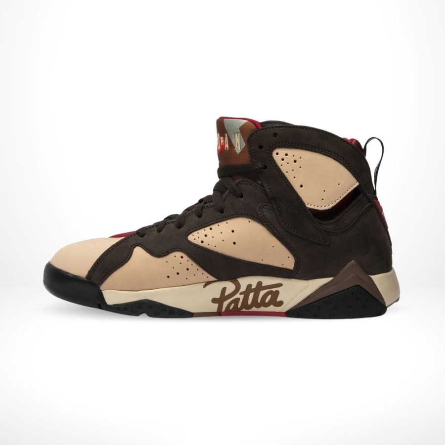 Medial side view of the Air Jordan 7