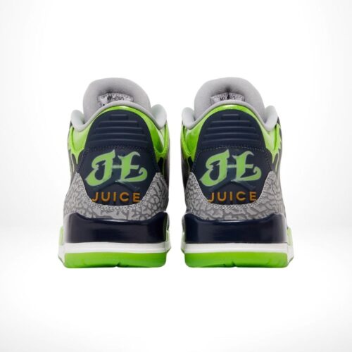Rear view of the Air Jordan 3