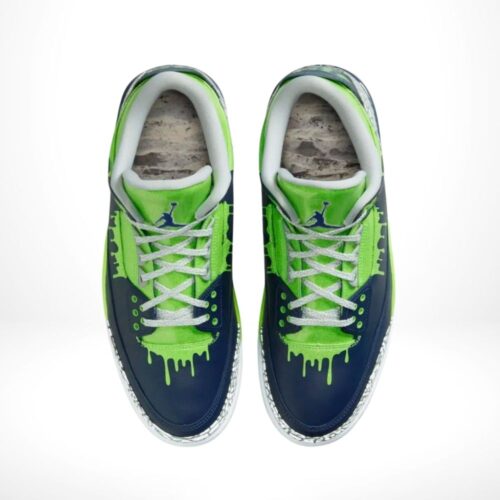 Top-down view of the Air Jordan 3
