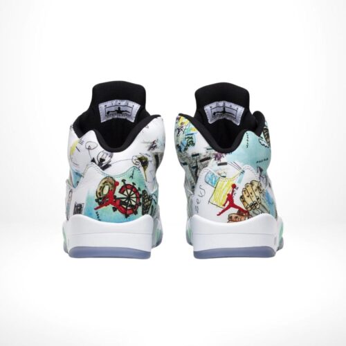 Rear view of the Air Jordan 5