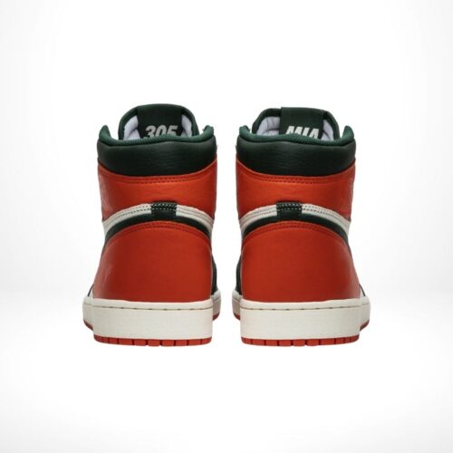 Rear view of the Air Jordan 1