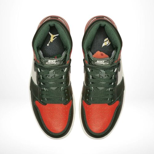 Top-down view of the Air Jordan 1