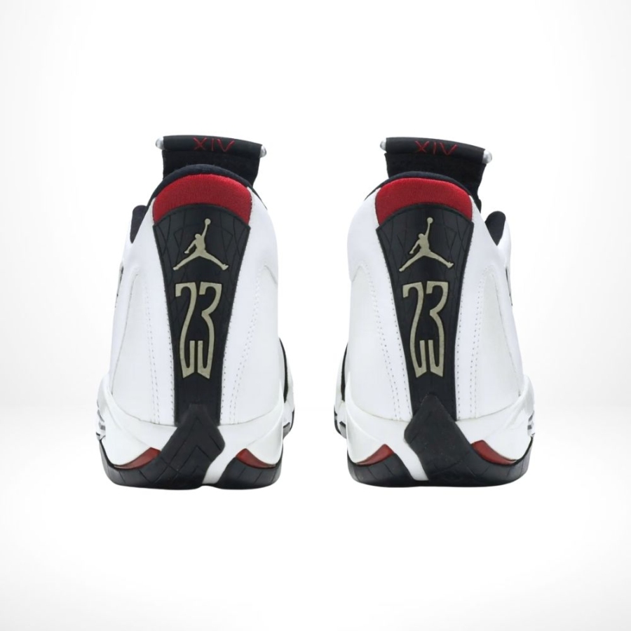Rear view of the Air Jordan 14