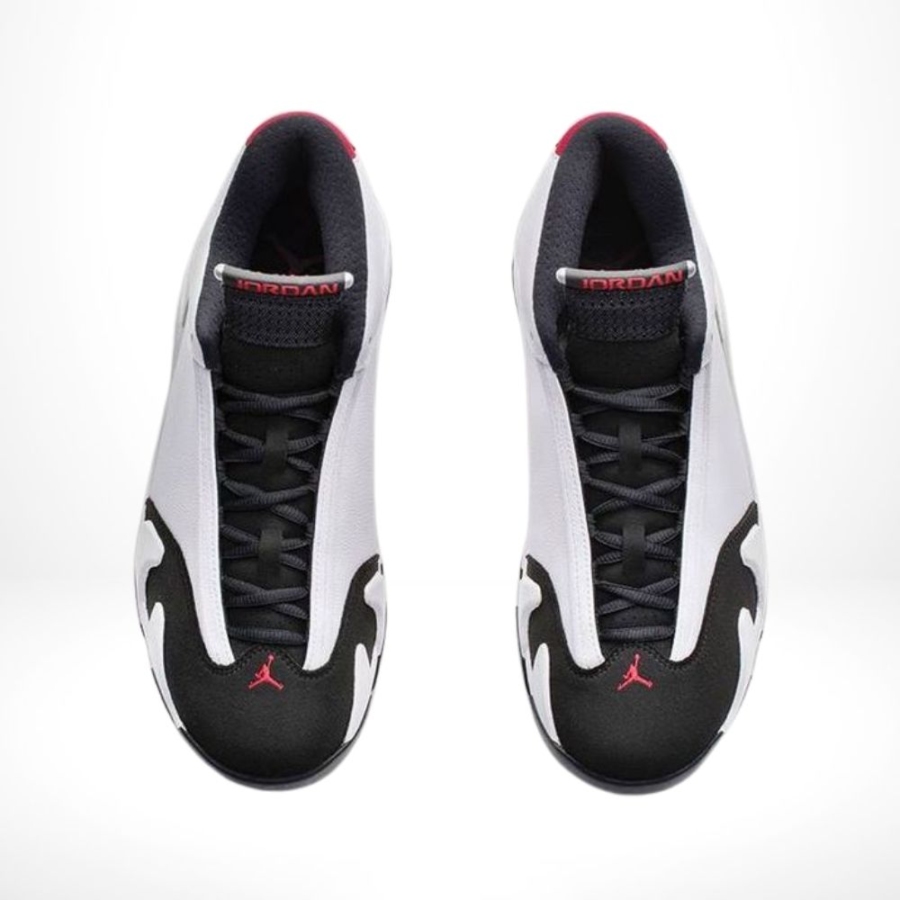 Top-down view of the Air Jordan 14