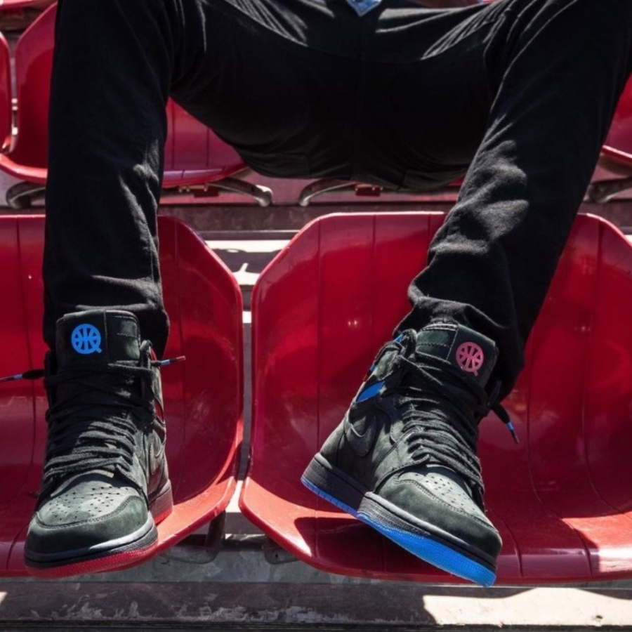 On-foot of the Air Jordan 1