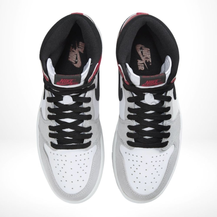 Top-down view of the Air Jordan 1