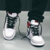 On-foot of the Air Jordan 1