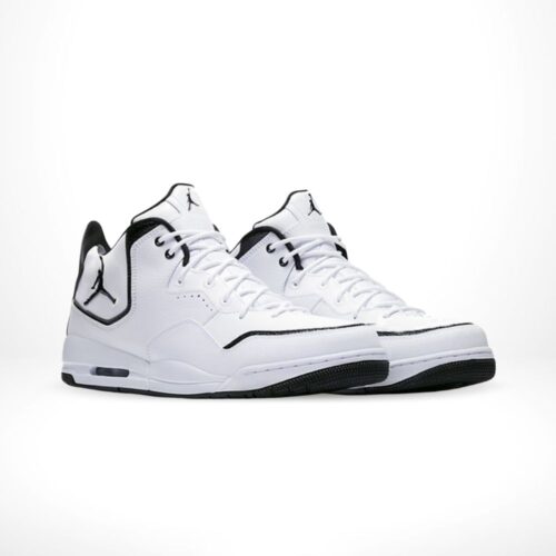 Angled front view of a full pair of Air Jordan Courtside 23
