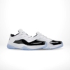 Angled front view of a full pair of Air Jordan 11