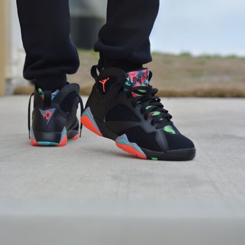 On-foot of the Air Jordan 7