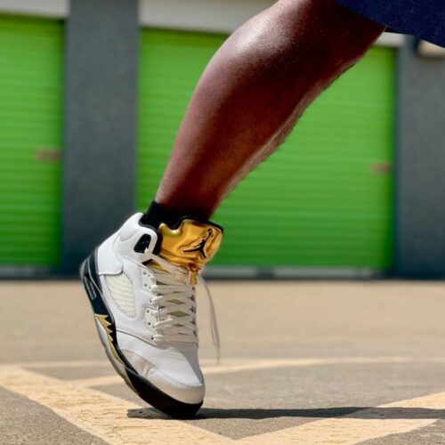 On-foot of the Air Jordan 5