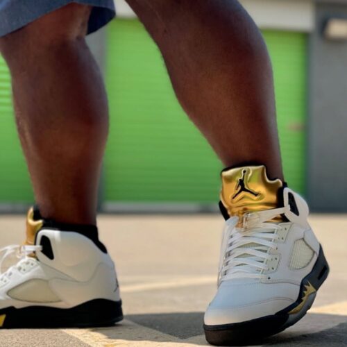 On-foot of the Air Jordan 5