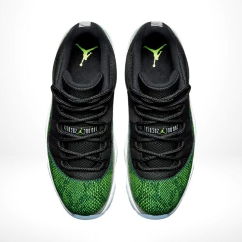 Top-down view of the Air Jordan 11