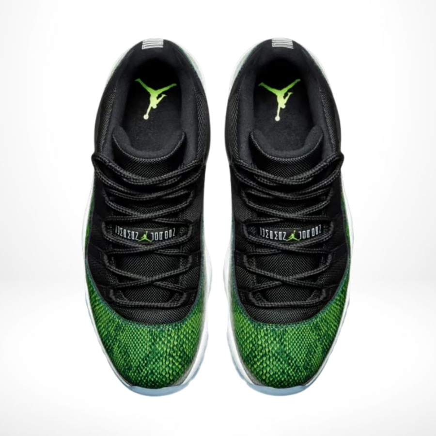 Top-down view of the Air Jordan 11