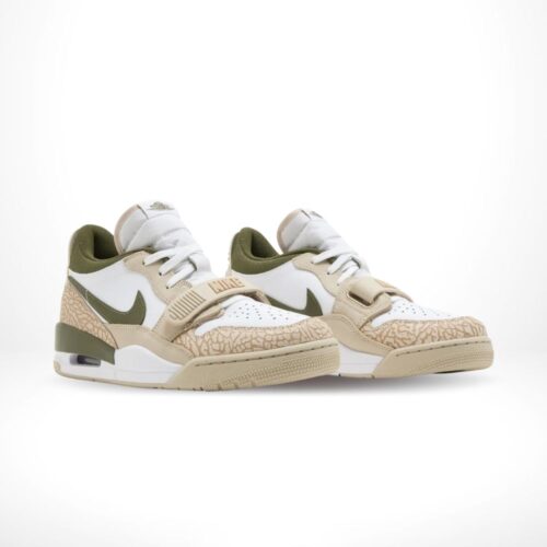 Angled front view of a full pair of Air Jordan Legacy 312