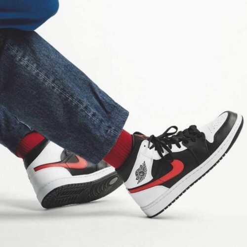 On-foot of the Air Jordan 1