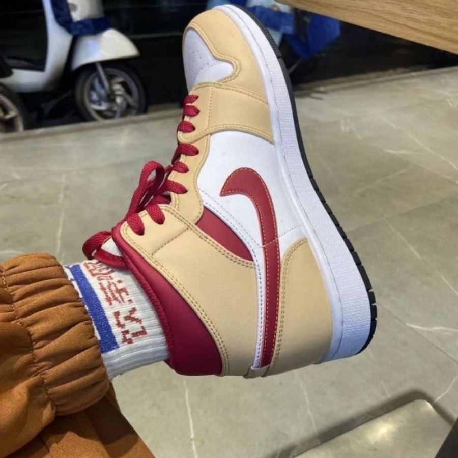On-foot of the Air Jordan 1