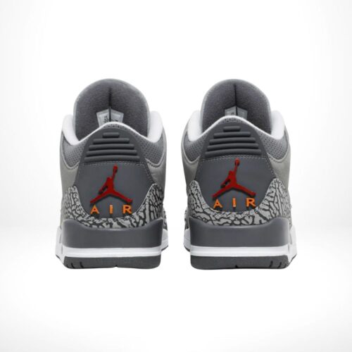 Rear view of the Air Jordan 3