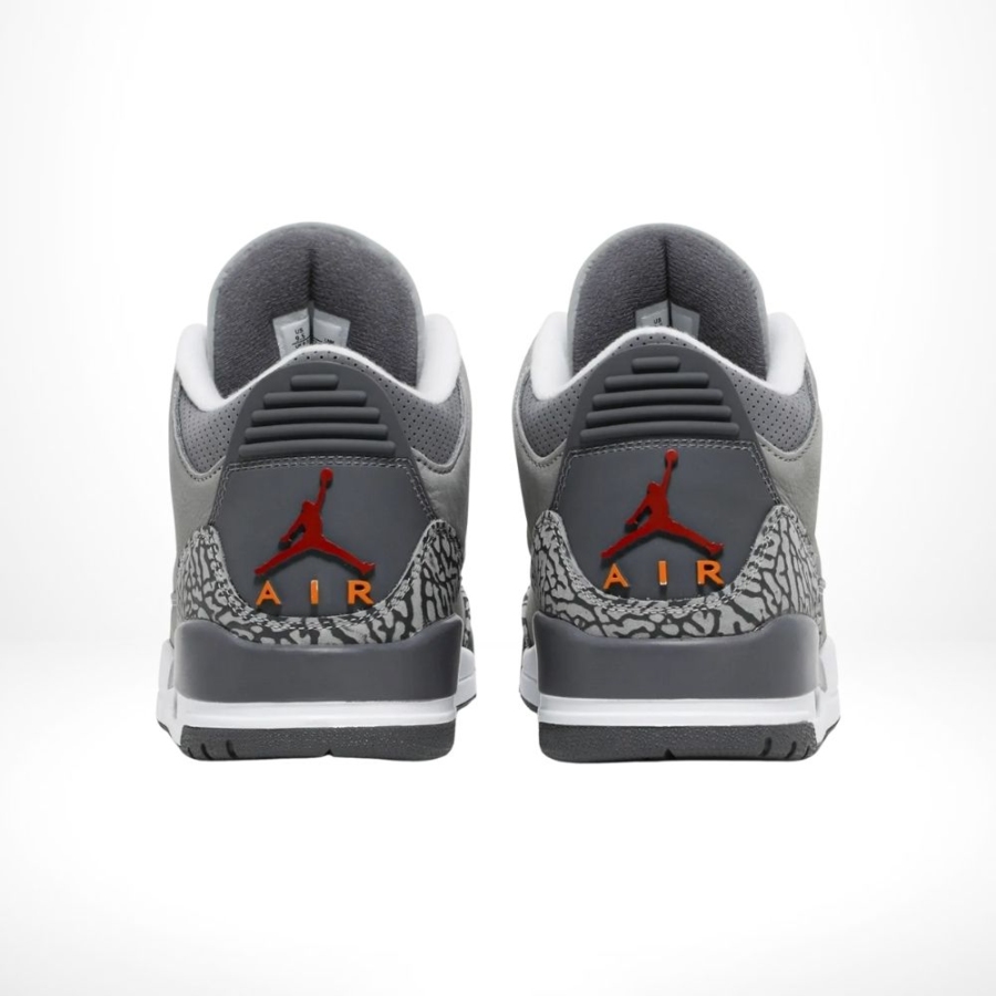 Rear view of the Air Jordan 3
