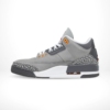 Medial side view of the Air Jordan 3