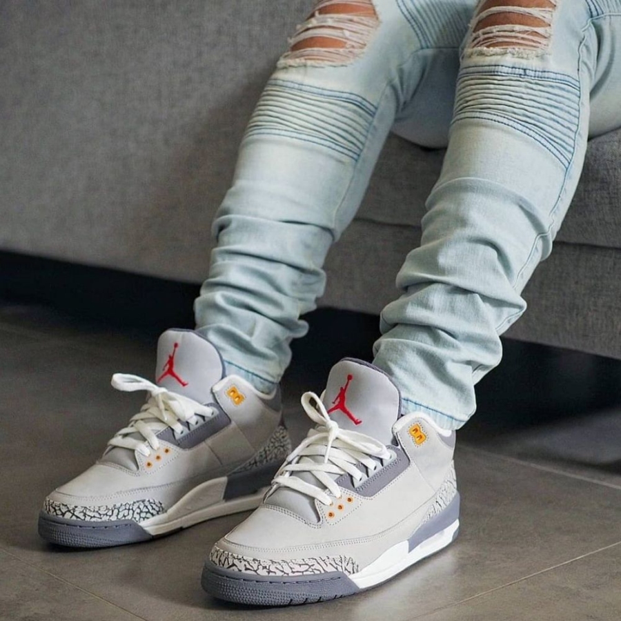 On-foot of the Air Jordan 3