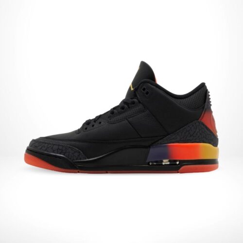 Medial side view of the Air Jordan 3