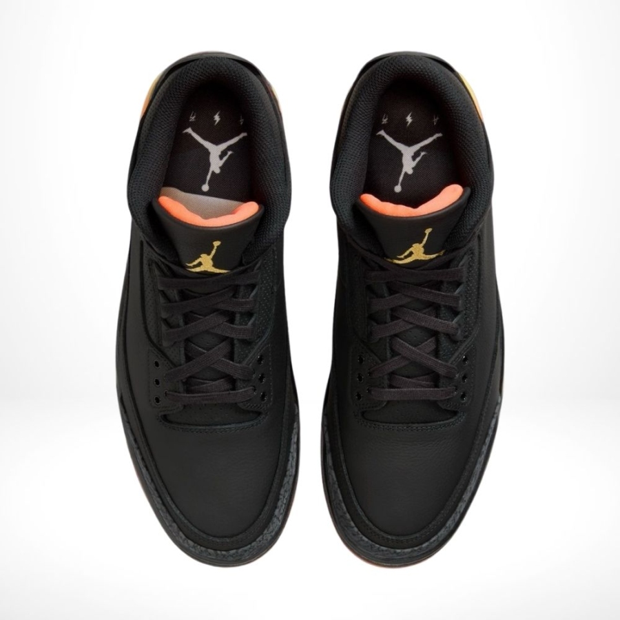 Top-down view of the Air Jordan 3