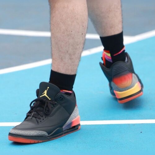 On-foot of the Air Jordan 3