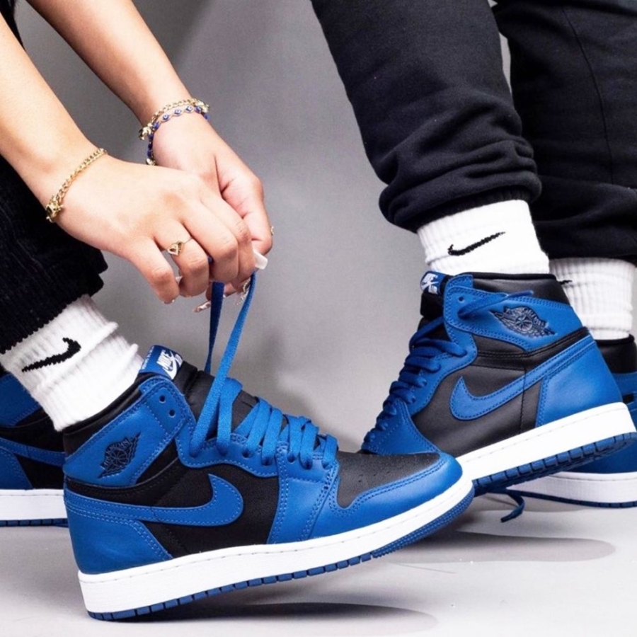 On-foot of the Air Jordan 1