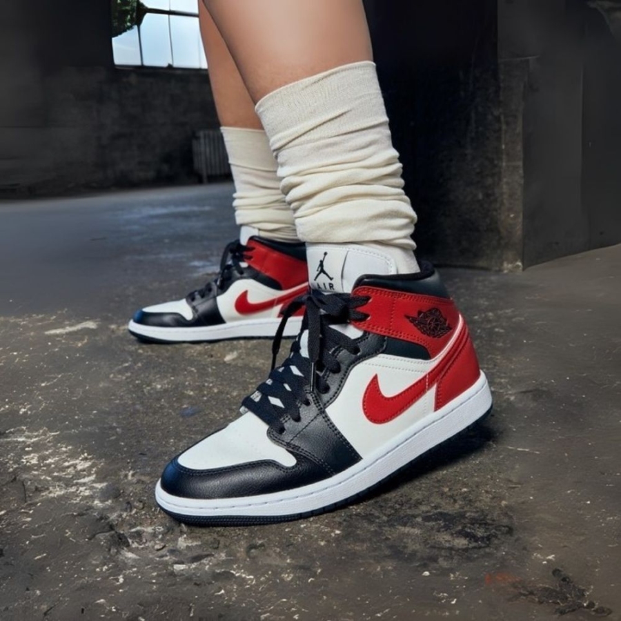 On-foot of the Air Jordan 1
