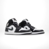 Angled front view of a full pair of Air Jordan 1