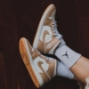 On-foot of the Air Jordan 1