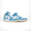 Angled front view of a full pair of Air Jordan 1