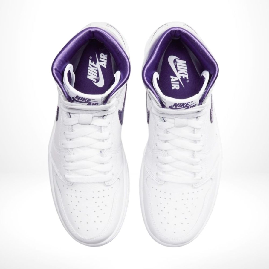 Top-down view of the Air Jordan 1