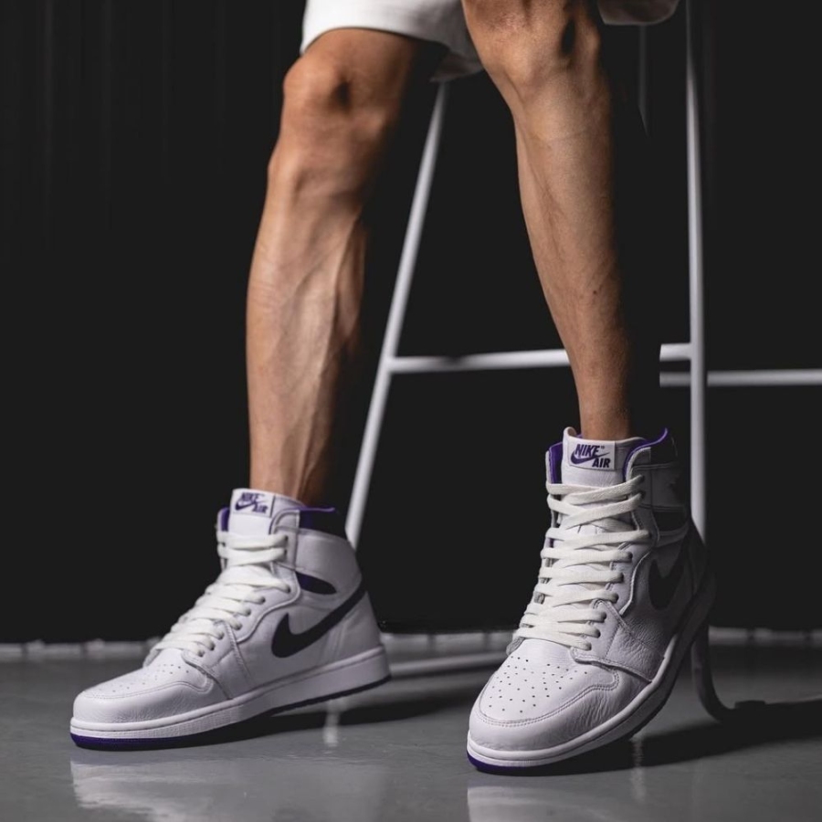 On-foot of the Air Jordan 1