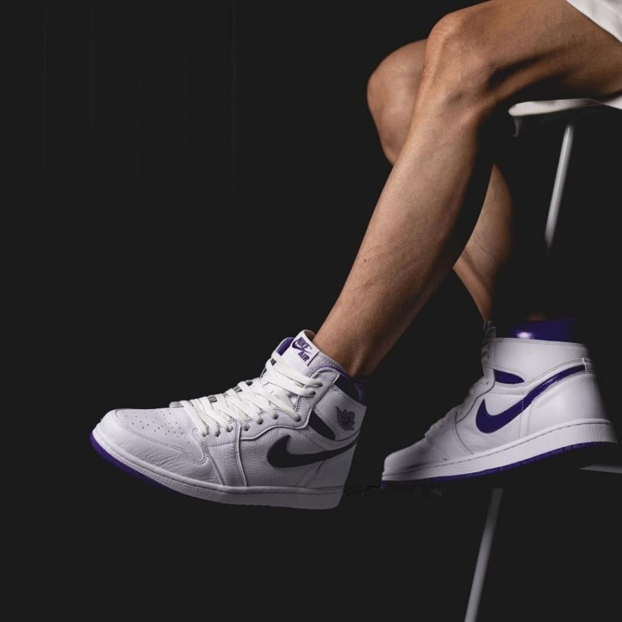 On-foot of the Air Jordan 1