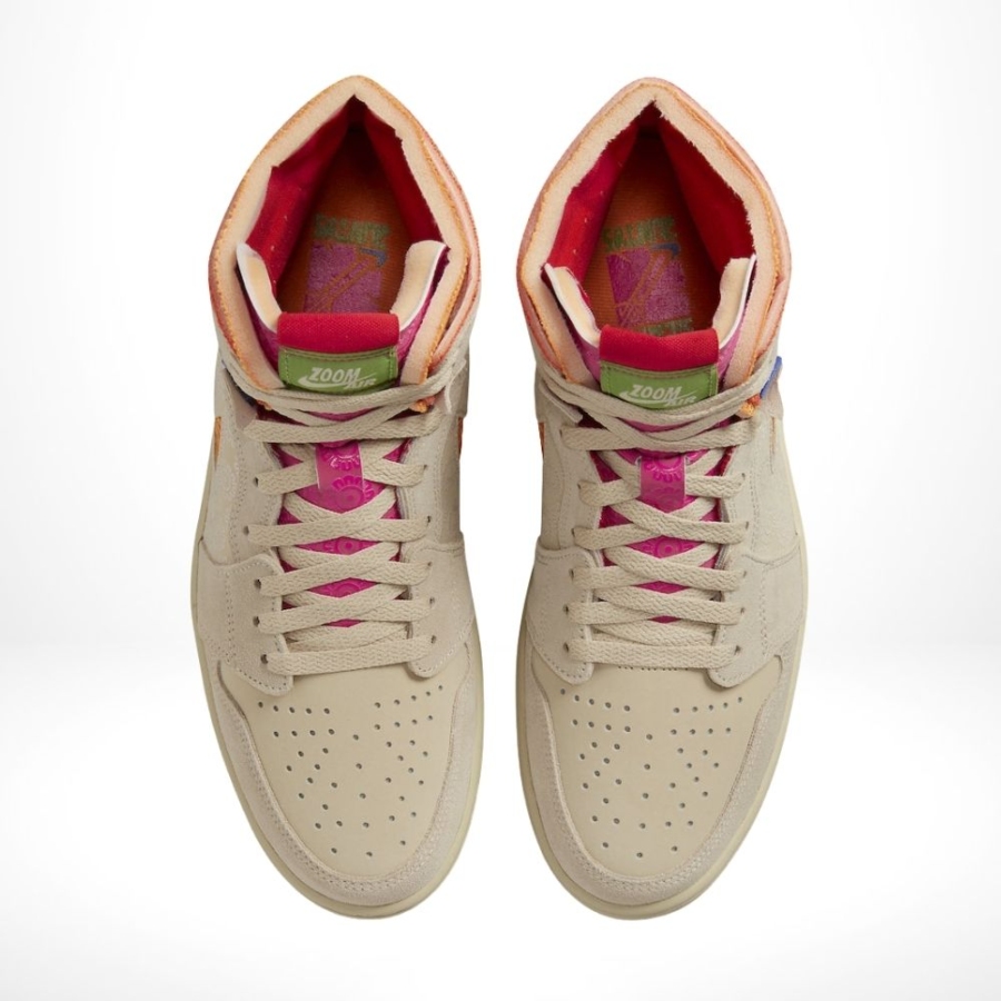 Top-down view of the Air Jordan 1