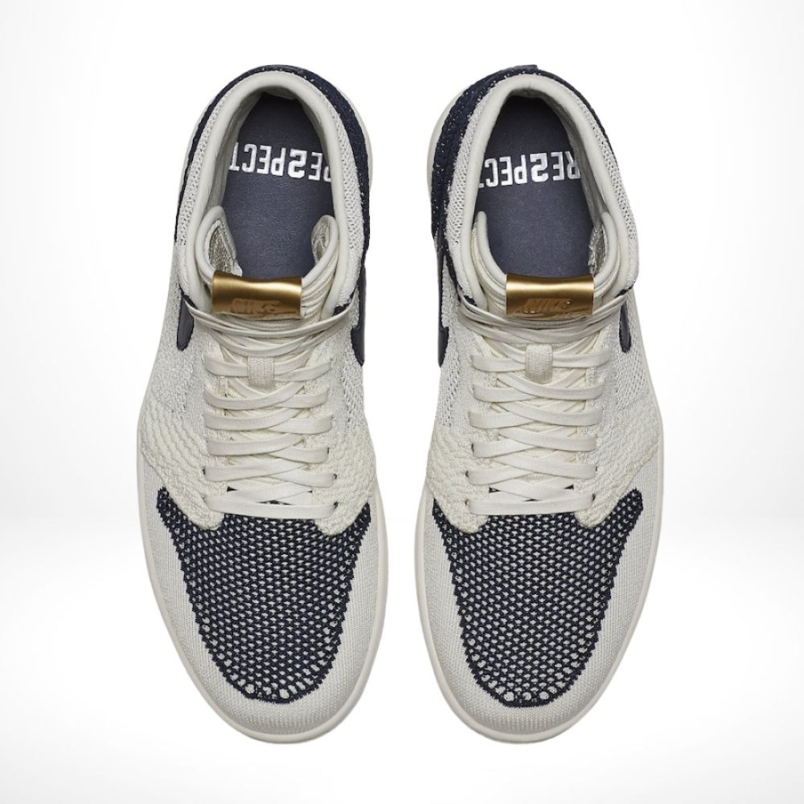 Top-down view of the Air Jordan 1