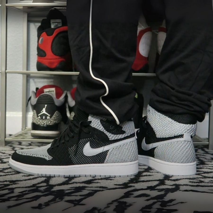 On-foot of the Air Jordan 1