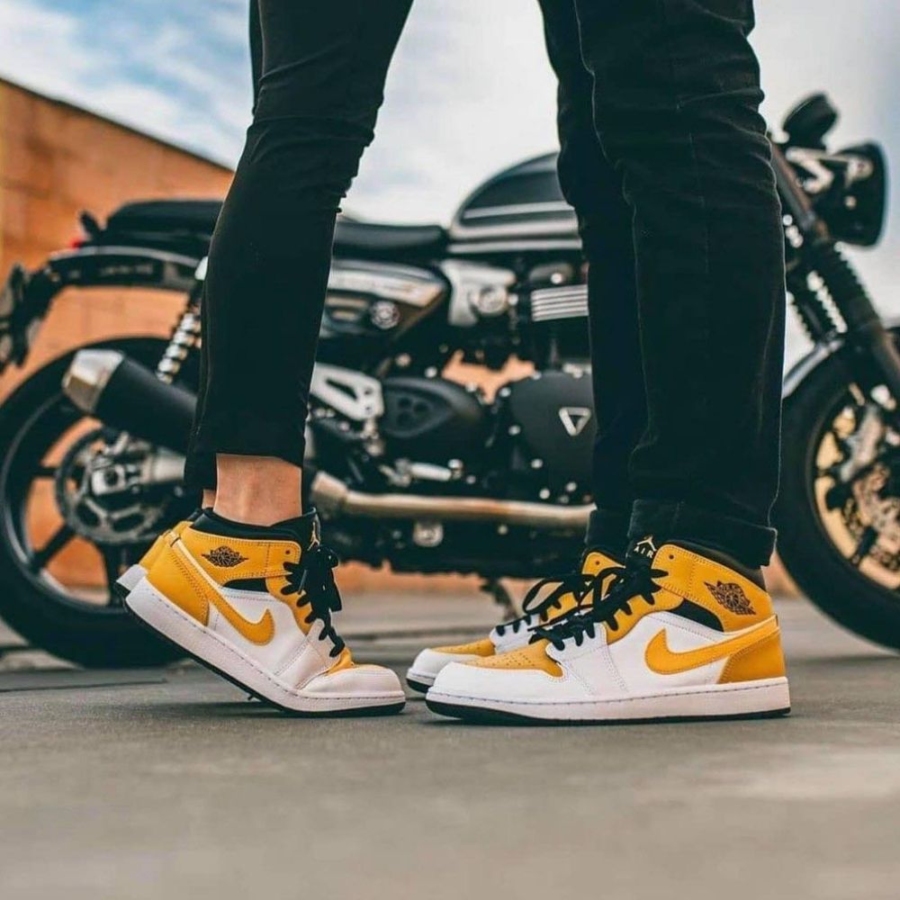 On-foot of the Air Jordan 1