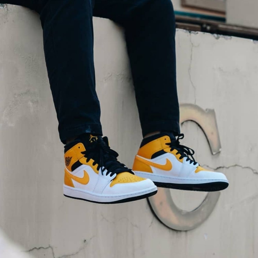 On-foot of the Air Jordan 1