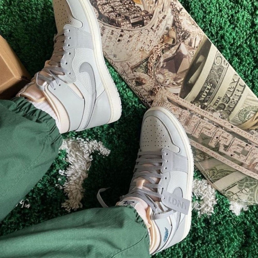 On-foot of the Air Jordan 1