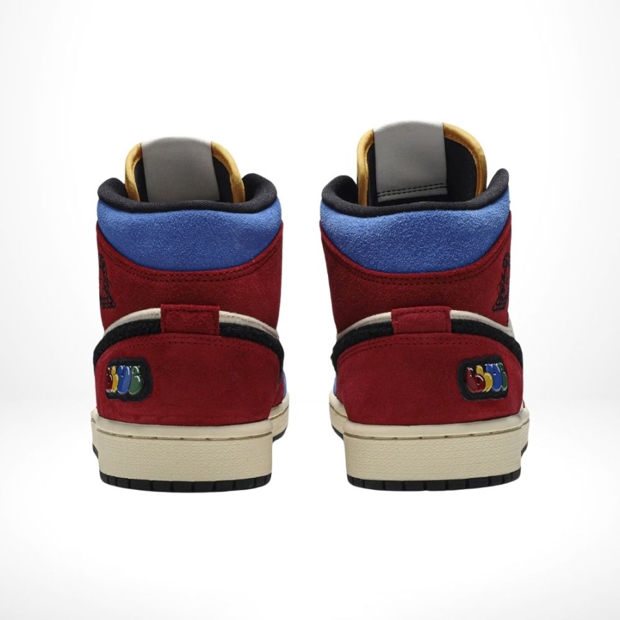 Rear view of the Air Jordan 1