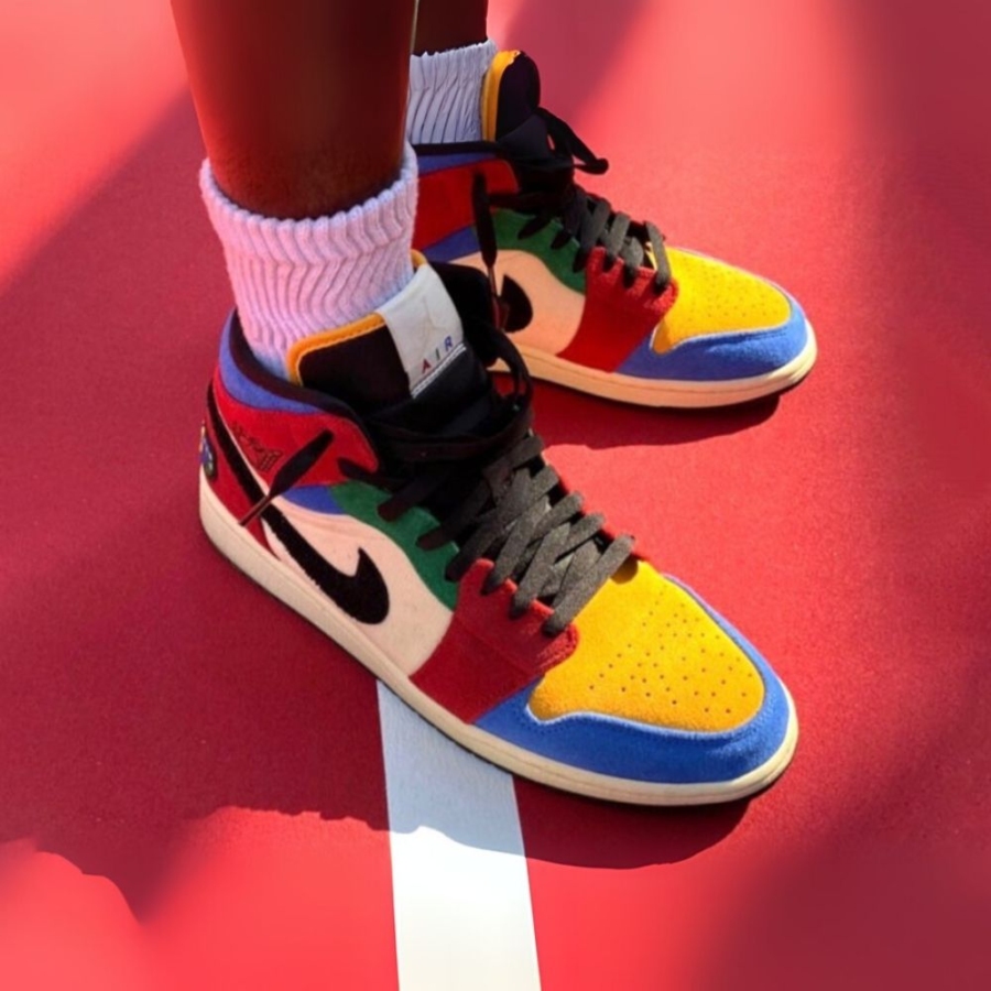 On-foot of the Air Jordan 1