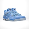Angled front view of a full pair of Air Jordan 4