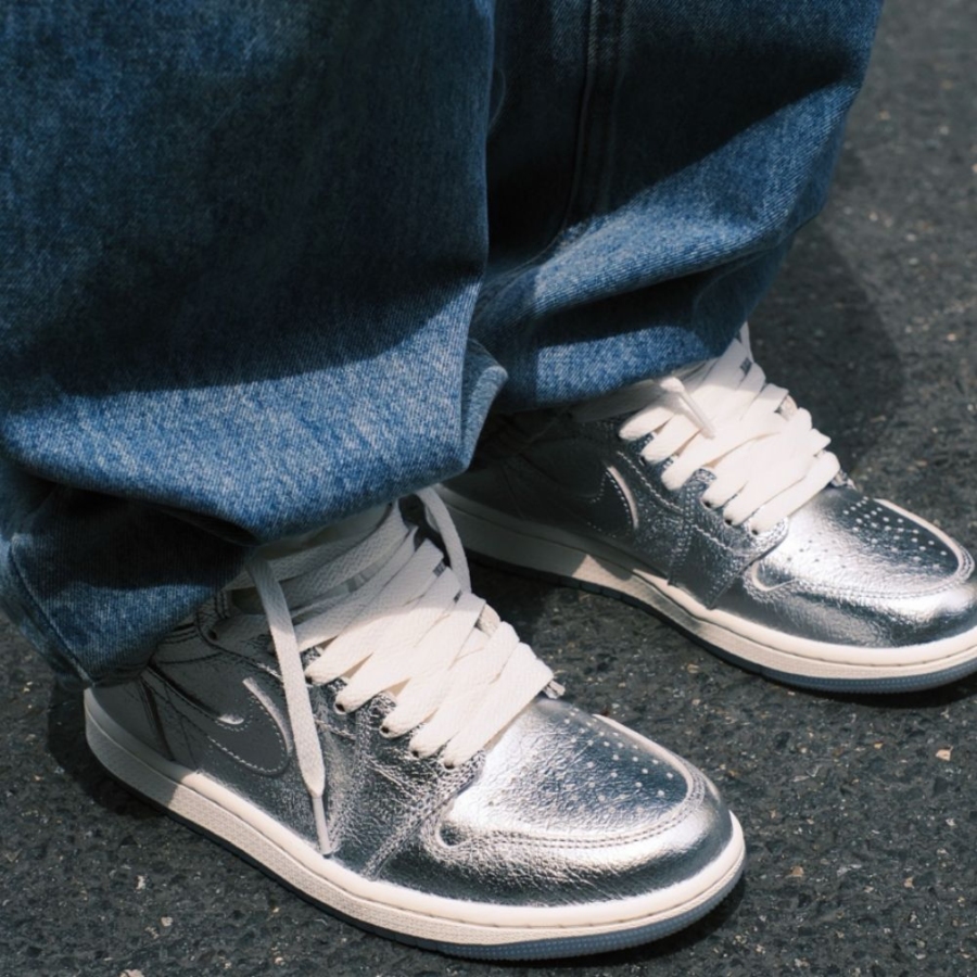 On-foot of the Air Jordan 1