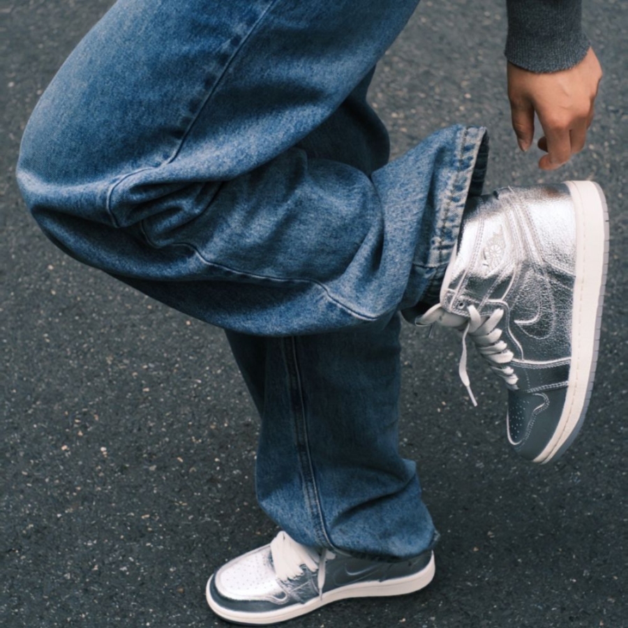 On-foot of the Air Jordan 1
