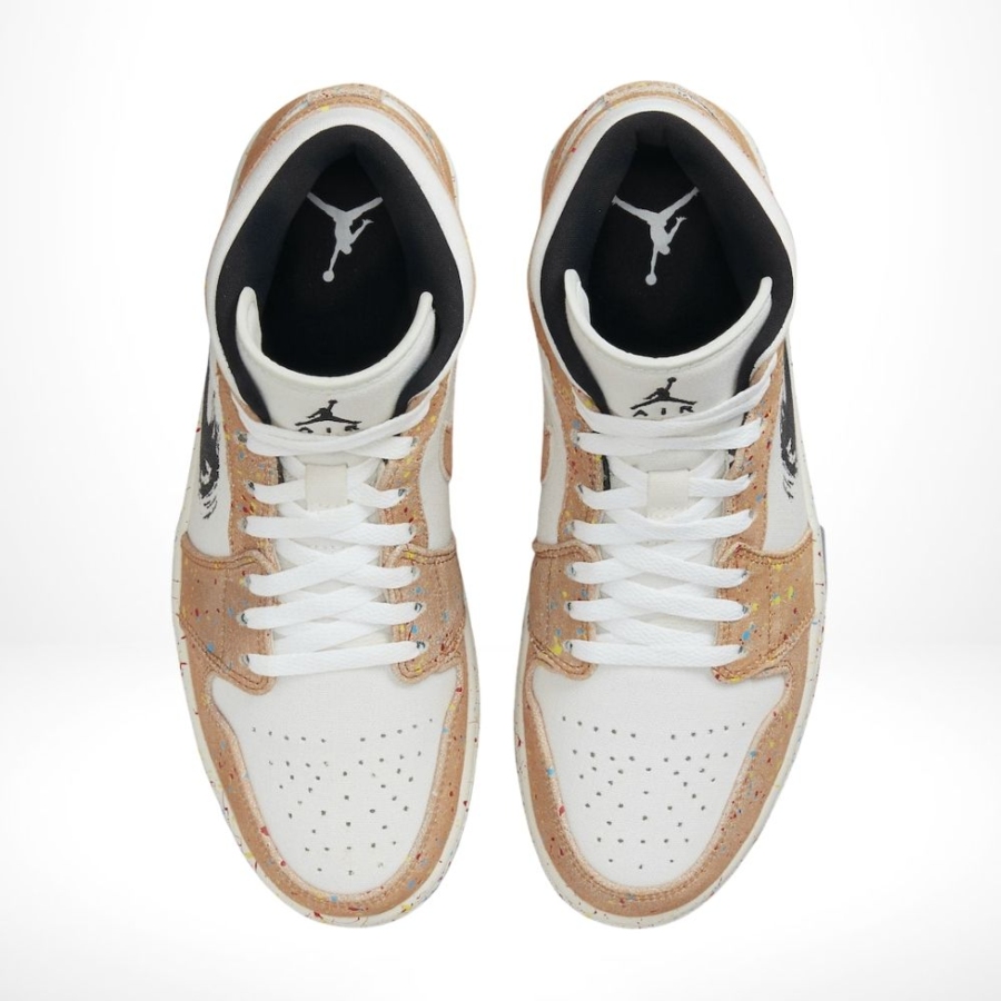 Top-down view of the Air Jordan 1